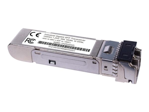 0037332268341-1 Eaton Tripp Lite Series Industrial Gigabit SFP Transceiver – 1000Base – SX, Multimode, LC Duplex, DDM, – 40° to 85°C, 550 m (1, 804 ft.)