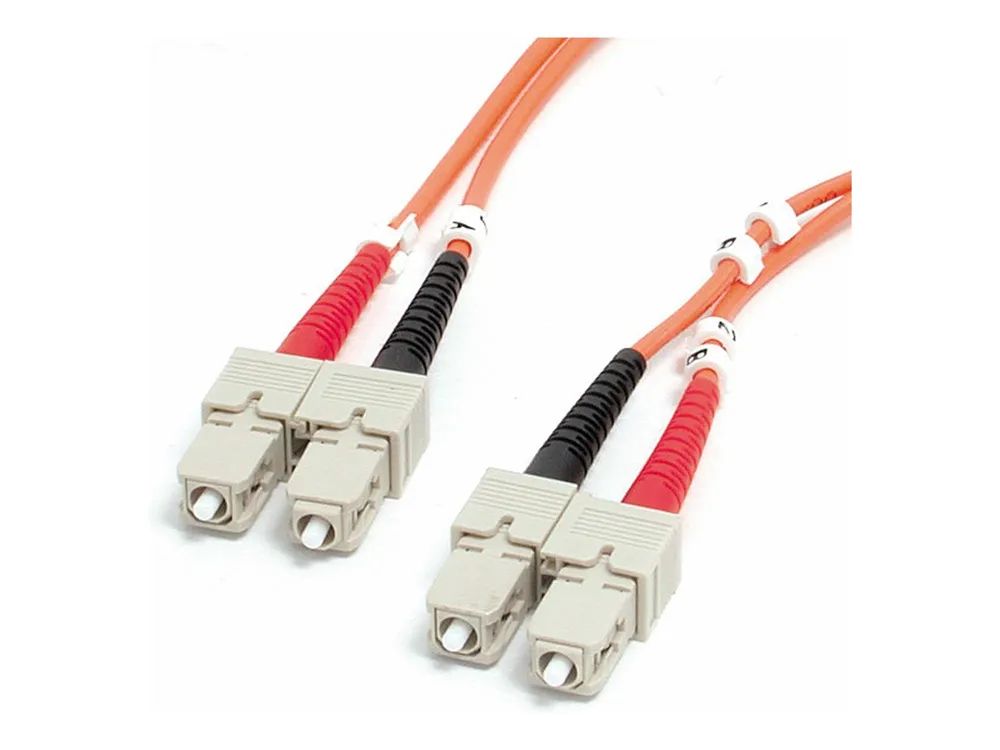 StarTech.com 2m SC/SC (UPC) OM1 Multimode Glasfaser Patchkabel, 10Gbps – Netzwerkkabel – SC multi – mode (M)