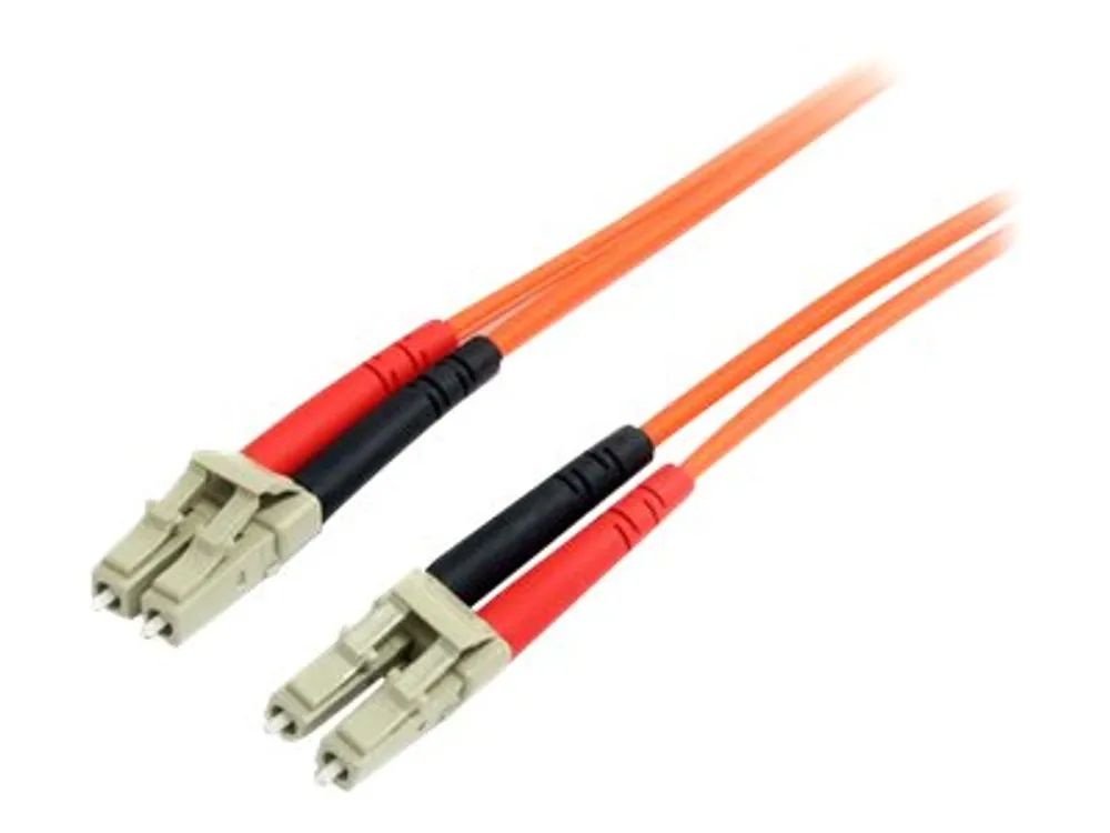 StarTech.com 2m Fiber Optic Cable – Multimode Duplex 62.5/125 – LSZH – LC/LC – OM1 – LC to LC Fiber Patch Cable (FIBLCLC2)