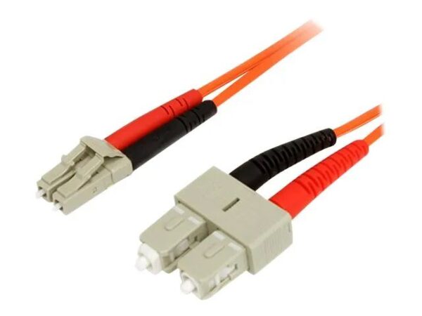 0065030797764-1 StarTech.com 1m Fiber Optic Cable – Multimode Duplex 62.5/125 – LSZH – LC/SC – OM1 – LC to SC Fiber Patch Cable (FIBLCSC1)