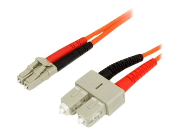 0065030797788-1 StarTech.com 3m Fiber Optic Cable – Multimode Duplex 62.5/125 – LSZH – LC/SC – OM1 – LC to SC Fiber Patch Cable (FIBLCSC3)