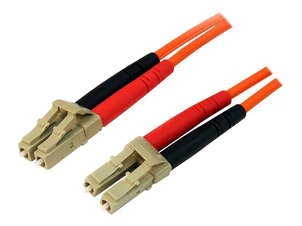 StarTech.com 1m Fiber Optic Cable – Multimode Duplex 50/125 – LSZH – LC/LC – OM2 – LC to LC Fiber Patch Cable (50FIBLCLC1)
