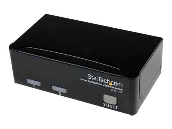 0065030806039-1 StarTech.com 2 Port VGA USB KVM Switch – VGA KVM Umschalter inkl. Kabel