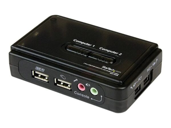 0065030820479-1 StarTech.com 2 Port USB KVM Switch Kit mit Audio und Kabeln