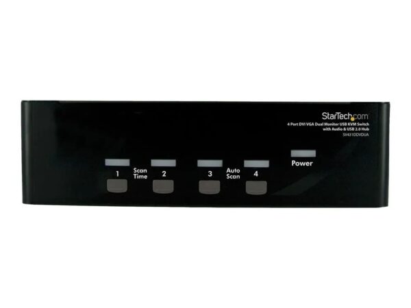 0065030835701-1 StarTech.com 4 Port DVI KVM USB Switch – 4 – fach DVI Umschalter mit USB Hub