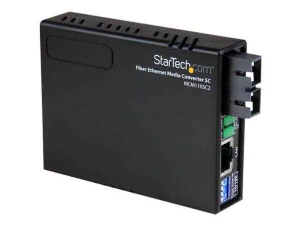 0065030836838-1 StarTech.com 10/100 Mbit/s Ethernet LWL / Glasfaser Multi Mode Medienkonverter SC 2km