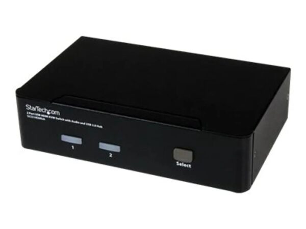 0065030837521-1 StarTech.com 2 Port USB HDMI KVM Switch / Umschalter mit Audio und USB 2.0 Hub