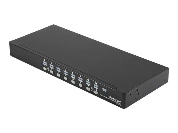 StarTech.com 16 Port 1HE USB VGA KVM Switch mit OSD zur Rack – Montage inkl. Kabeln
