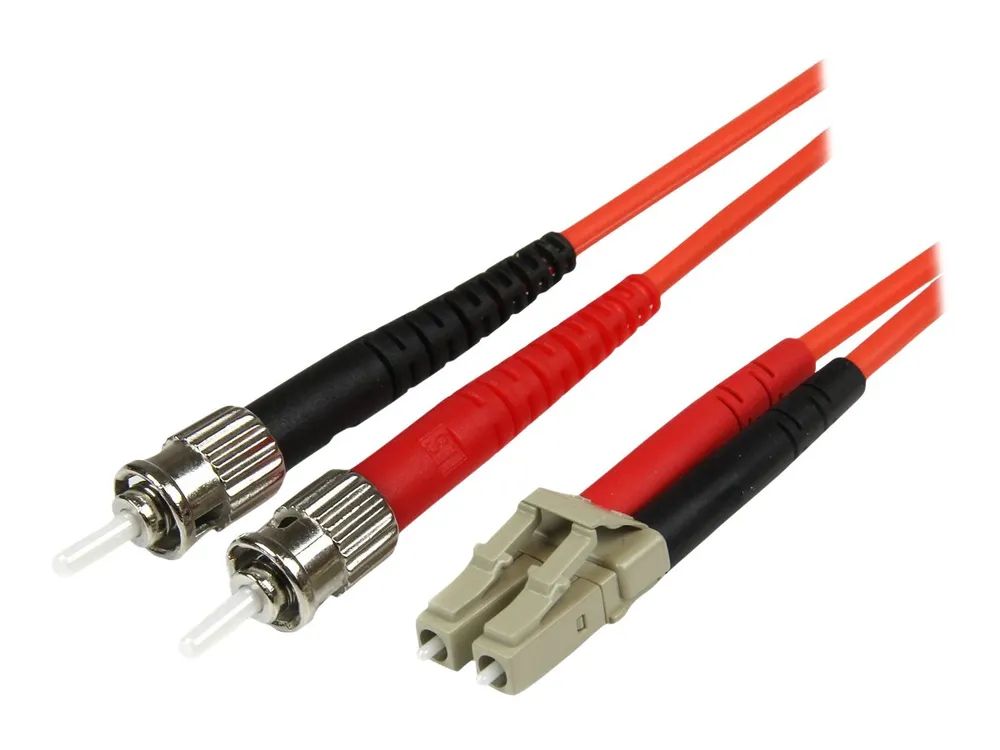 StarTech.com 5m Fiber Optic Cable – Multimode Duplex 50/125 – LSZH – LC/ST – OM2 – LC to ST Fiber Patch Cable – Patch – Kabel – ST multi – mode (M)