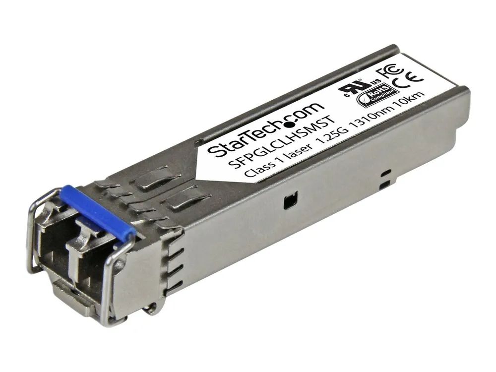 StarTech.com Cisco kompatibles Gigabit SFP Transceiver Modul SM LC – Mini – GBIC bis 10Km – Glasfaser Transceiver mit 1310nm 1000Base – LH – SFP (Mini – GBIC)