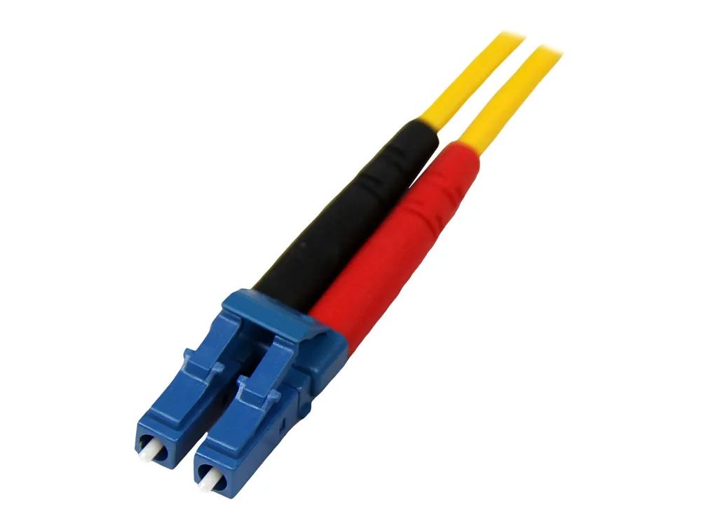 StarTech.com 1m Fiber Optic Cable – Single – Mode Duplex 9/125 – LSZH – LC/LC – OS1 – LC to LC Fiber Patch Cable (SMFIBLCLC1)