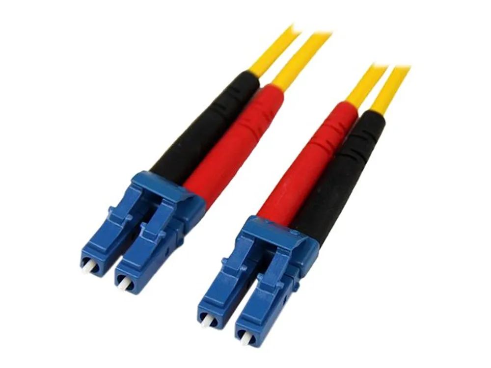 StarTech.com 7m Fiber Optic Cable – Single – Mode Duplex 9/125 – LSZH – LC/LC – OS1 – LC to LC Fiber Patch Cable (SMFIBLCLC7)