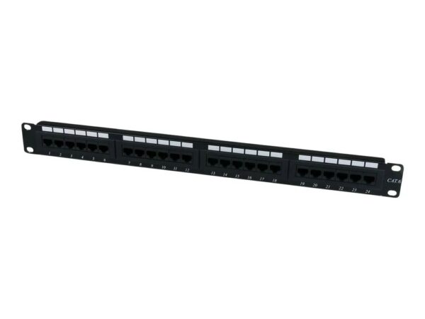 StarTech.com 24 Port 1U Rackmount Cat 6 110 Patch Panel – 24 port Network Patch Panel – RJ45 Ethernet 110 type Rack Mount Patch Panel 1U (C6PANEL24)