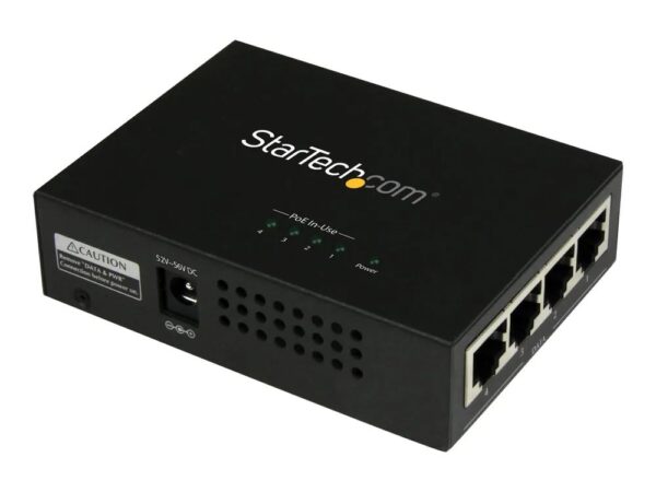 0065030859752-1 StarTech.com 4 Port Gigabit midspan – PoE+ Injektor