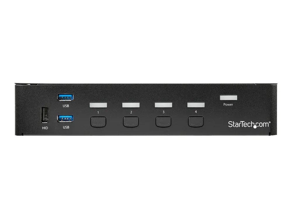 StarTech.com 4 Port DisplayPort KVM Switch – DP KVM Umschalter mit USB 3.0 Hub