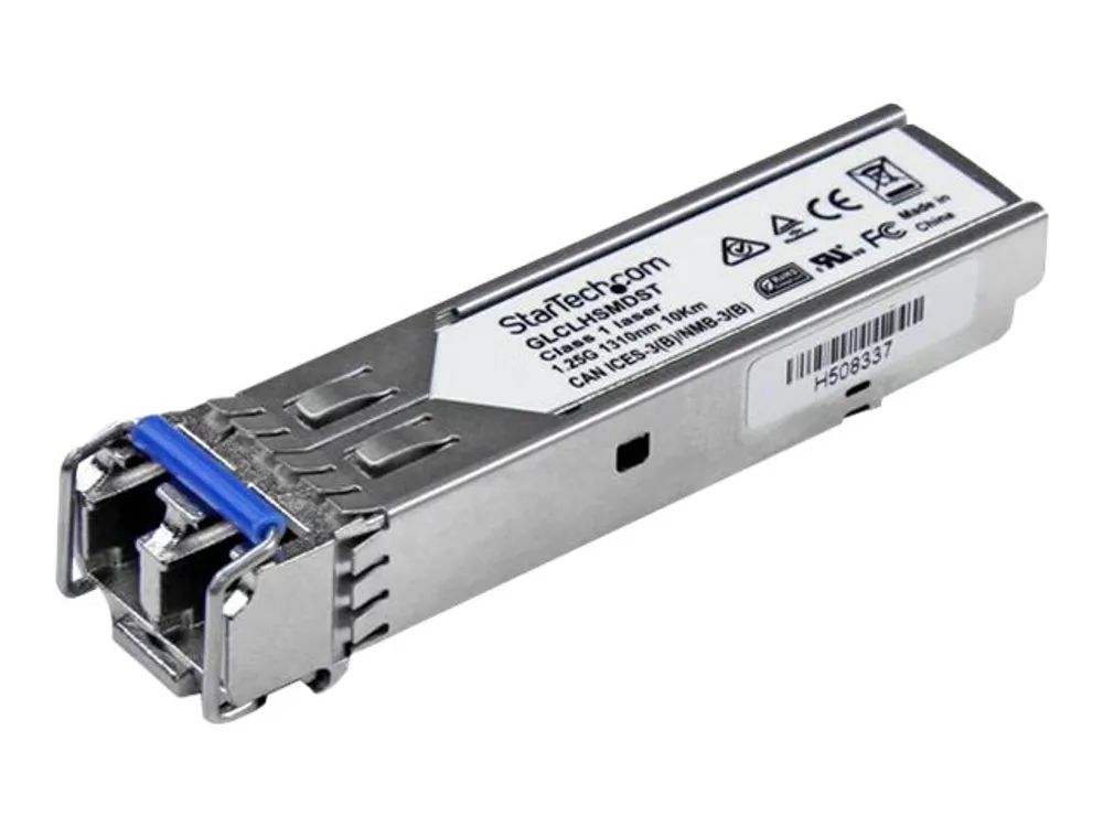 StarTech.com Cisco kompatibles Gigabit SFP Transceiver Modul SM LC – Mini – GBIC bis 20Km – Glasfaser Transceiver mit DDM 1310nm 1000Base – LH – SFP (Mini – GBIC)