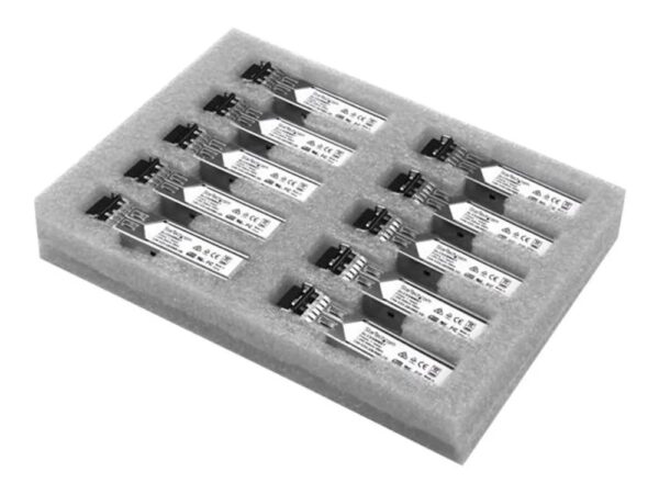 StarTech.com Gigabit LWL SFP Transceiver Modul – Cisco GLC – SX – MM kompatibel – MM LC – 550m – Mini GBIC 10er Pack – 1000Base – SX – SFP (Mini – GBIC)