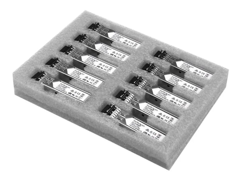 StarTech.com Gigabit LWL SFP Transceiver Modul – Cisco GLC – SX – MM kompatibel – MM LC – 550m – Mini GBIC 10er Pack – 1000Base – SX – SFP (Mini – GBIC)
