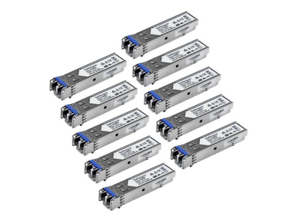0065030864336-1 StarTech.com Gigabit LWL SFP Transceiver Modul – Cisco GLC – LH – SMD kompatibel – SM/MM LC – 10km/550m – Mini GBIC 10er Pack – 1000Base – LX/LH – SFP (Mini – GBIC)