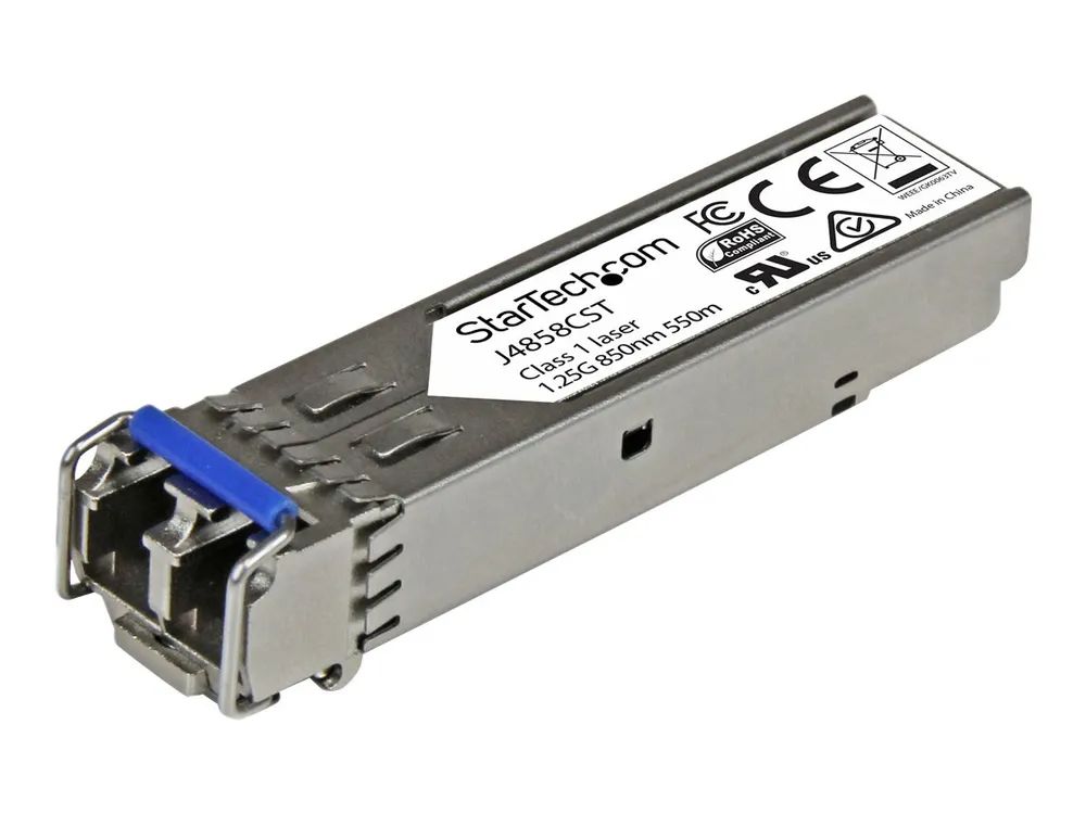 StarTech.com Gigabit LWL SFP Transceiver Modul – HP J4858C kompatibel – MM LC mit DDM – 550m – 1000Base – SX – SFP (Mini – GBIC)