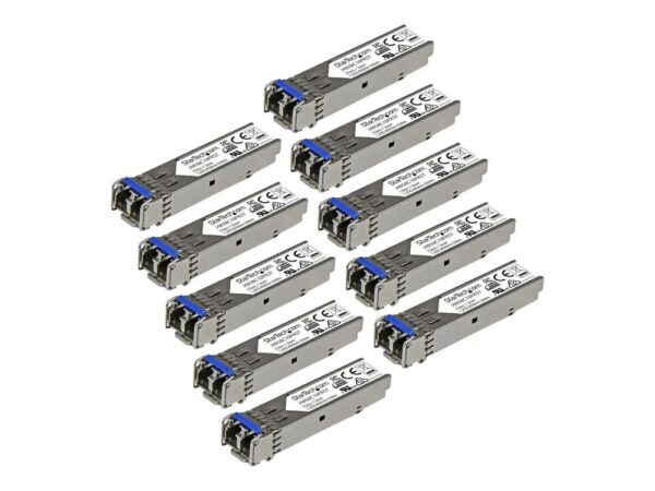 0065030865302-1 StarTech.com Gigabit LWL SFP Transceiver Modul – HP J4859C kompatibel – SM/MM LC mit DDM – 10km / 550m – 1000Base – LX – 10er Pack – SFP (Mini – GBIC)