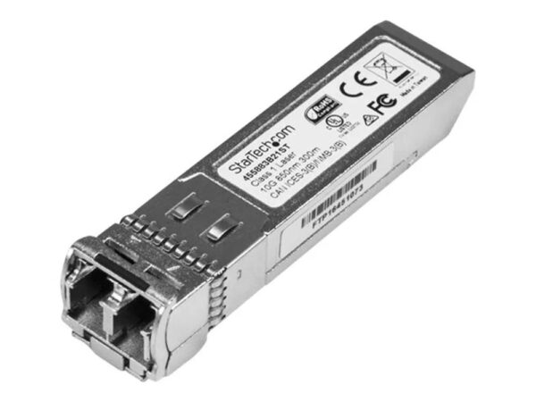 0065030865333-1 StarTech.com 10 Gigabit LWL SFP+ Transceiver Modul – HP 455883 – B21 Kompatibel – MM LC mit DDM – 300m – 10GBase – SR – SFP+ – Transceiver – Modul (gleichwertig mit: HP 455883 – B21)