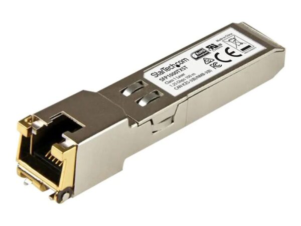 StarTech.com 1000BASE – TX – Gigabit Transceiver – Kupfer SFP – RJ45 SFP – MSA konform – 100m – Gigabit SFP Modul – SFP (Mini – GBIC)