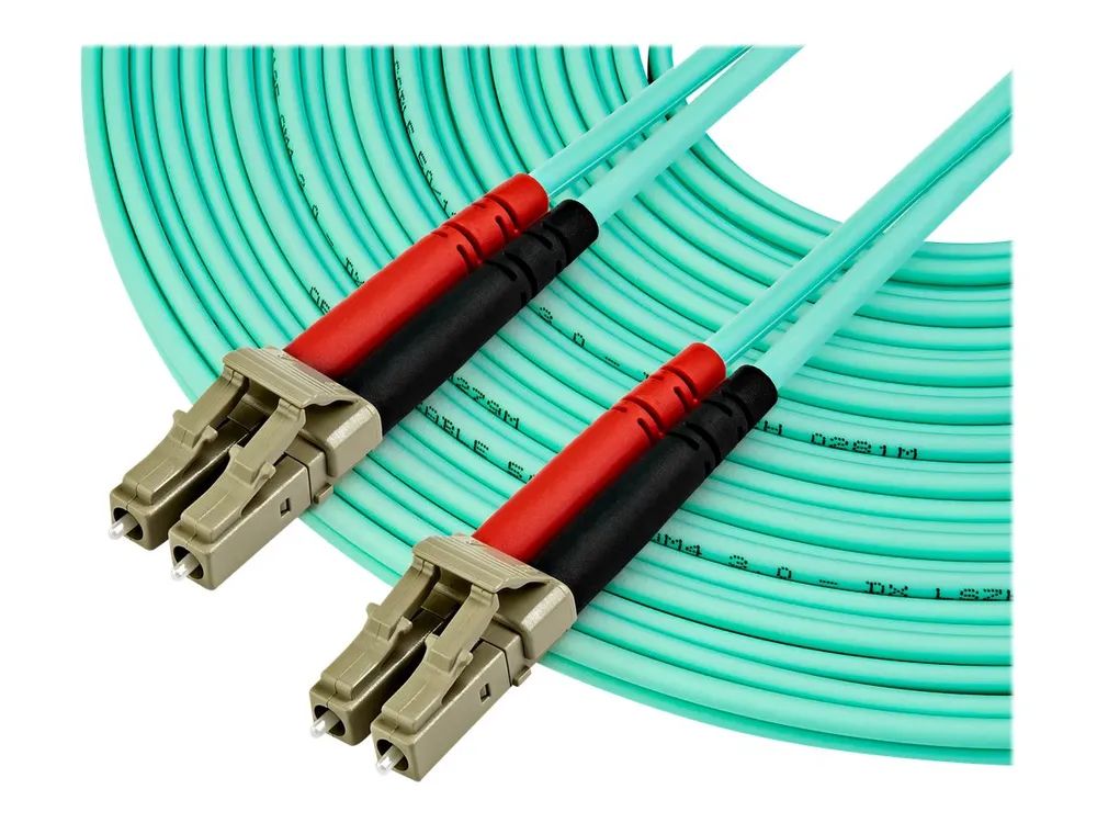 StarTech.com 10 m LC auf LC OM4 Multimode Glasfaserkabel, LWL Patchkabel – Patch – Kabel – LC Multi – Mode (M)