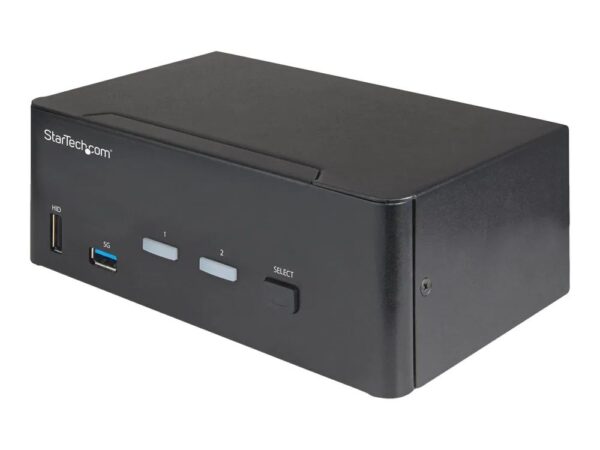 0065030881999-1 StarTech.com 2 – Port Dual Monitor HDMI KVM – Switch – 4K 60Hz UHD HDR – Desktop 4K HDMI 2.0 KVM – Switch mit 2 – Port USB 3.0 Hub (5 Gbit/s)