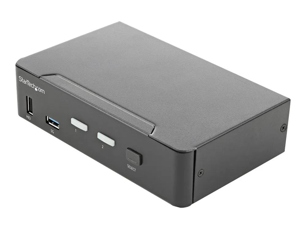 StarTech.com 2 Port HDMI KVM – Switch – Einzelmonitor 4K 60Hz Ultra HD HDR – HDMI 2.0 KVM Umschalter mit 2 Port USB – 3.0 – Hub (5 Gbit/s)