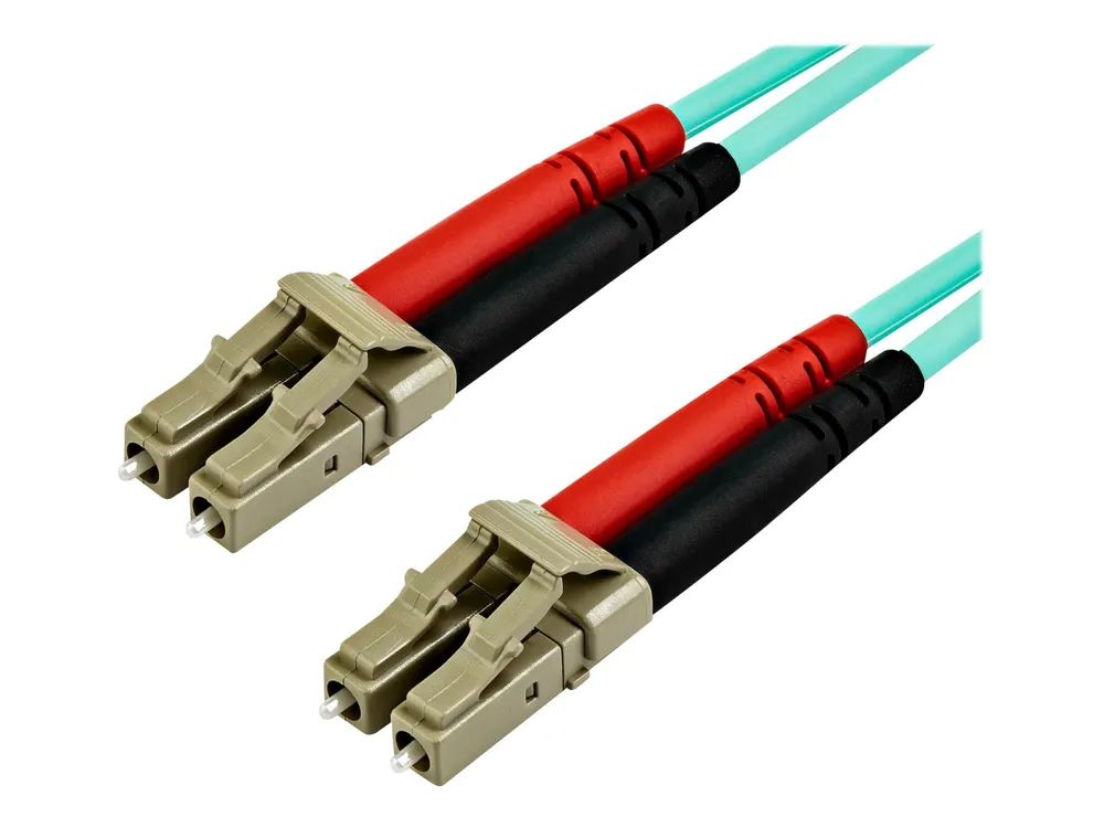 StarTech.com 15 m LC auf LC OM4 Multimode Glasfaserkabel, LWL Patchkabel – Patch – Kabel – LC Multi – Mode (M)