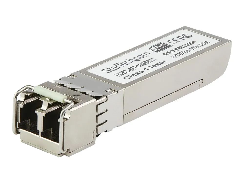 StarTech.com SFP10GLREMST Transceiver Modul (SFP+ Module, 10GBase – LR Dell EMC kompatibel, Glasfaser, 1310 nm, 1310 nm, LC Single Mode mit DDM)