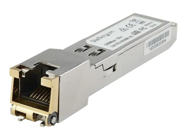 StarTech.com GLCTEST SFP Transceiver Modul (1000BASE – T, Kupfer, Cisco GLC – TE – kompatibles SFP – Modul, RJ45 Mini – GBIC)