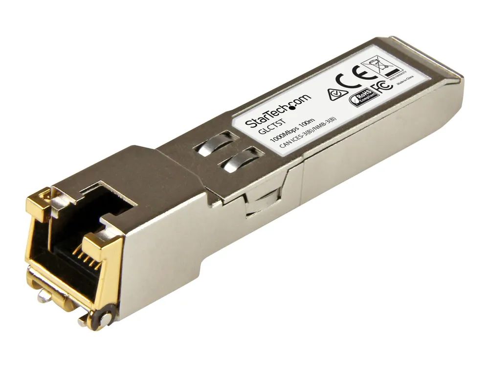 StarTech.com 10050 – ST Transceiver Modul (SFP Module, 10/100/1000Base – TX Extreme Networks kompatibel, Kupfer, RJ – 45 Kupfer mit DDM)