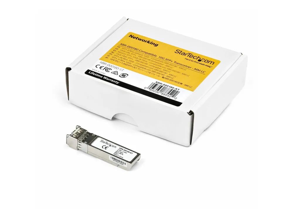 StarTech.com 44W4408 – ST Transceiver Modul (SFP+ Module, 10GBase – SR Brocade kompatibel, Glasfaser, 850nm, LC Multimode mit DDM)