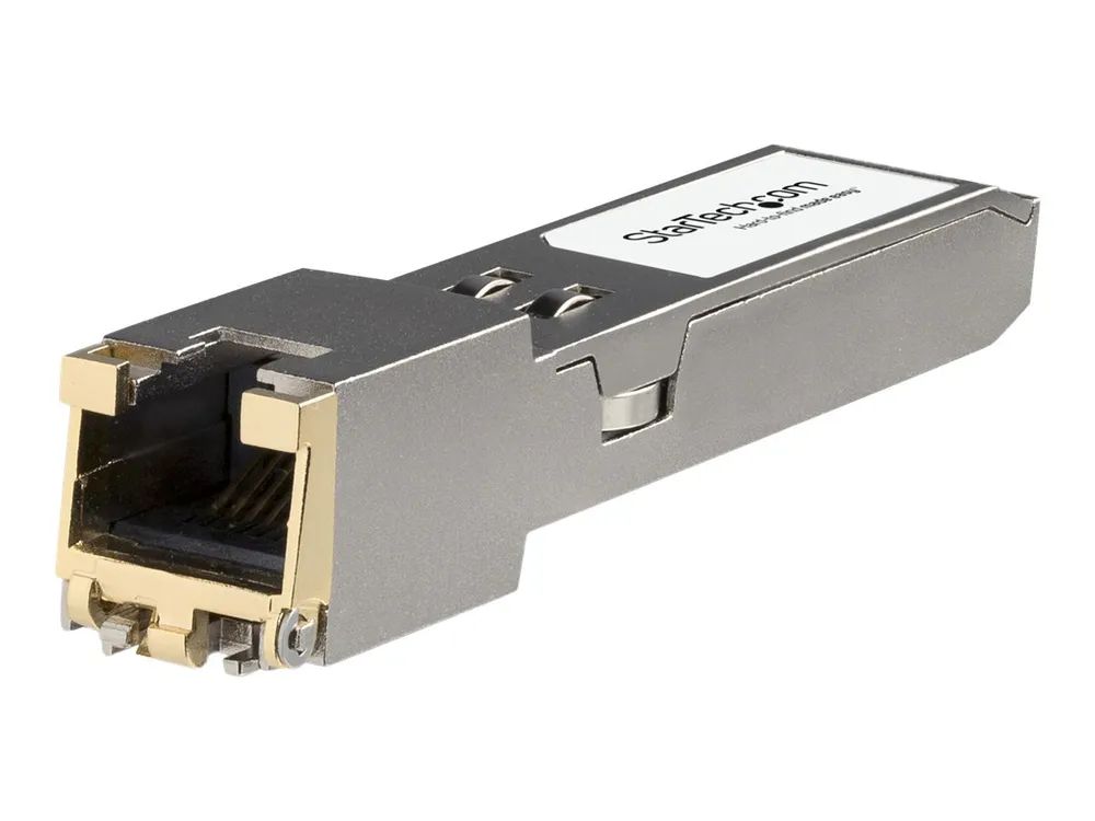 StarTech.com JL563A – ST Transceiver Modul (SFP+ Module, 100/1000/10000Base – TX HP kompatibel, Kupfer, RJ – 45 Kupfer mit DDM)