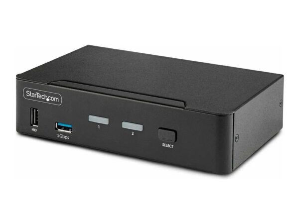 0065030894906-1 StarTech.com 2 – Port DisplayPort KVM Switch, 8K 60Hz / 4K 144Hz, single Display, DP 1.4, 2x USB 3.0 Ports, 4x USB 2.0 HID Ports, Push – Button & Hotkey Switching, TAA Compliant – OS Independent, Metal Housing (D86A2 – 2 – PORT – 8K – KVM)