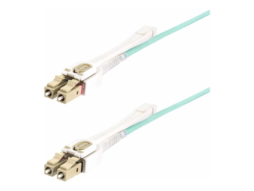 StarTech.com 3m LC/LC – UPC OM4 Multimode Glasfaser Patchkabel, Push – Pull – Patch – Kabel – LC/UPC Multi – Modus (M)