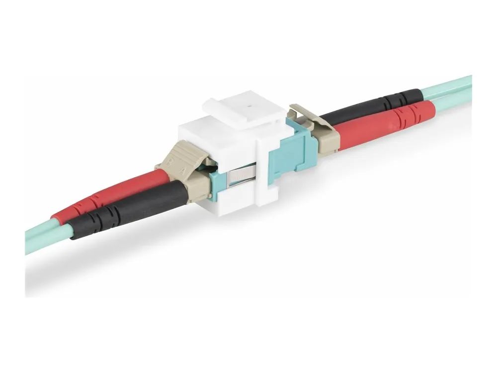 StarTech.com LC to LC Coupler, LC Fiber Coupler, LC/UPC Keystone Jack, fiber Optic LC Keystone Coupler for Patch Panel – LC to LC Duplex (DMFKSLCLCCOUPLER)