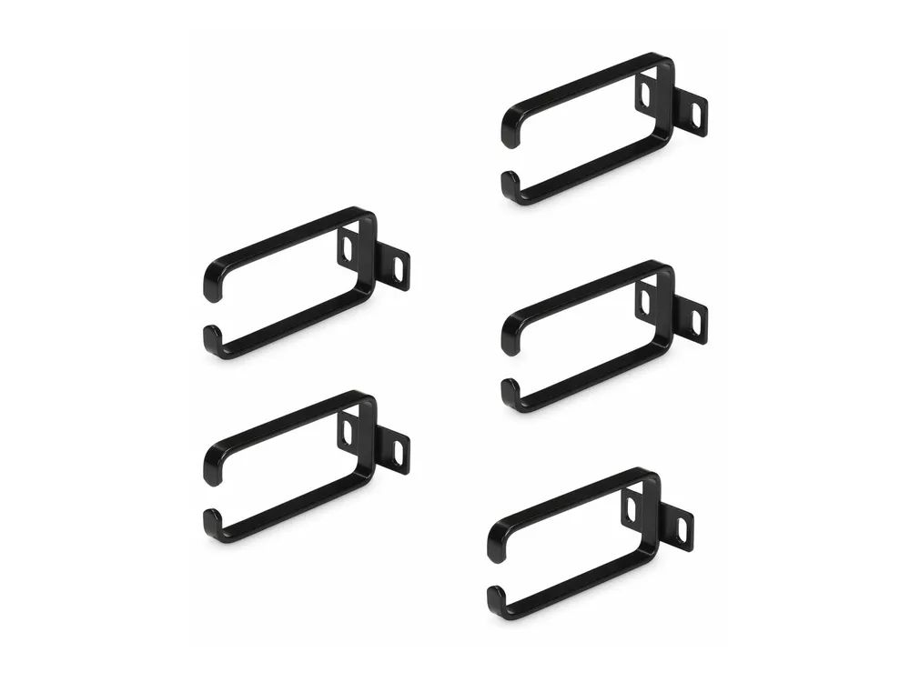 StarTech.com 5 – Pack 1U Vertical Cable Management D – Ring Hooks, cable Manager For 19″ Server Racks/Cabinets, Network Rack Wire Organizers, cable Guide Rings – Kabelmanagementring (vertikal)