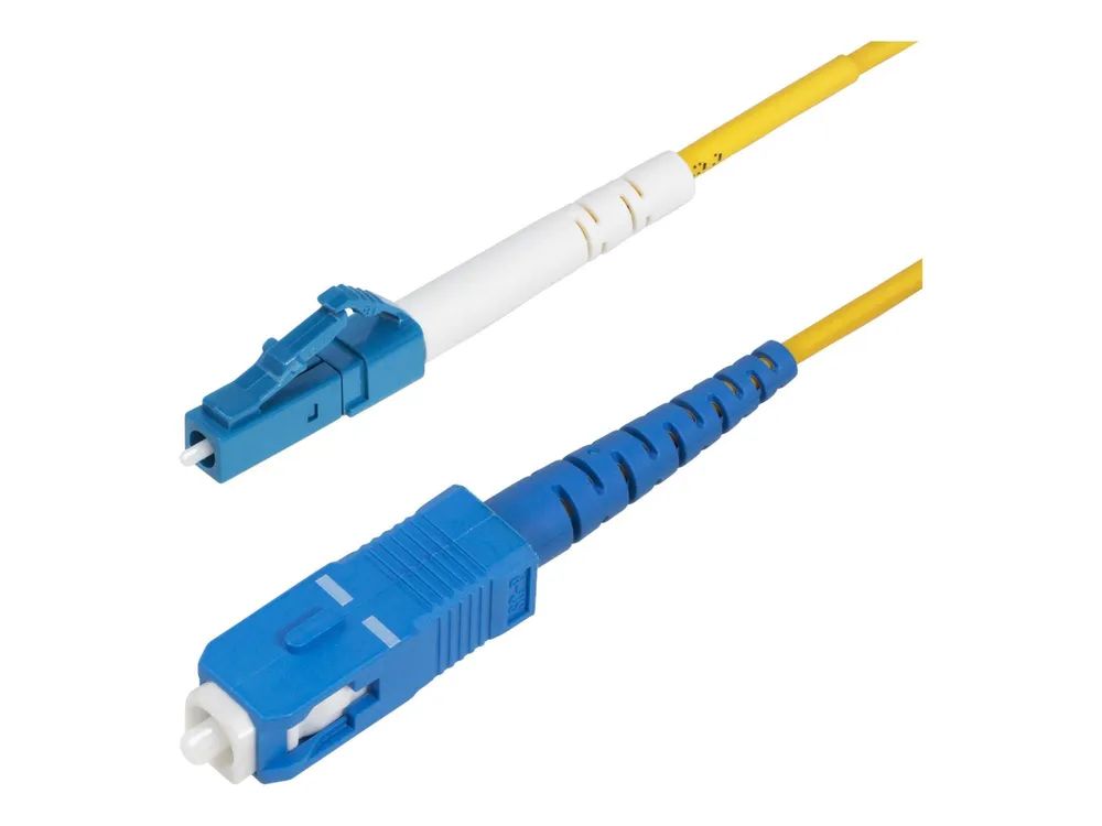 StarTech.com 5m (16.4ft) LC to SC (UPC) OS2 Single Mode Fiber Cable – Patch – Kabel – LC/UPC Einzelmodus (M)