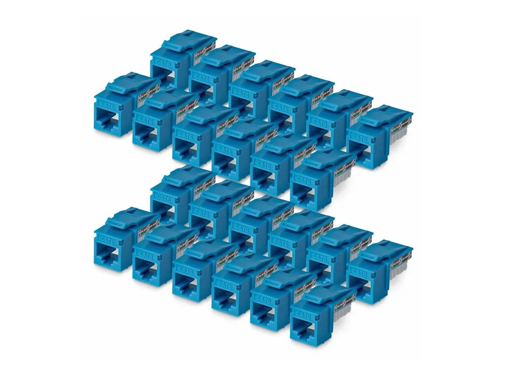 StarTech.com Cat6 Keystone Jack 24 – Pack 90 – Deg 110 – Netzwerk – CAT 6