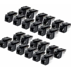StarTech.com Cat6 Keystone Jack 24 – Pack 90 – Deg 110 – Netzwerk – CAT 6