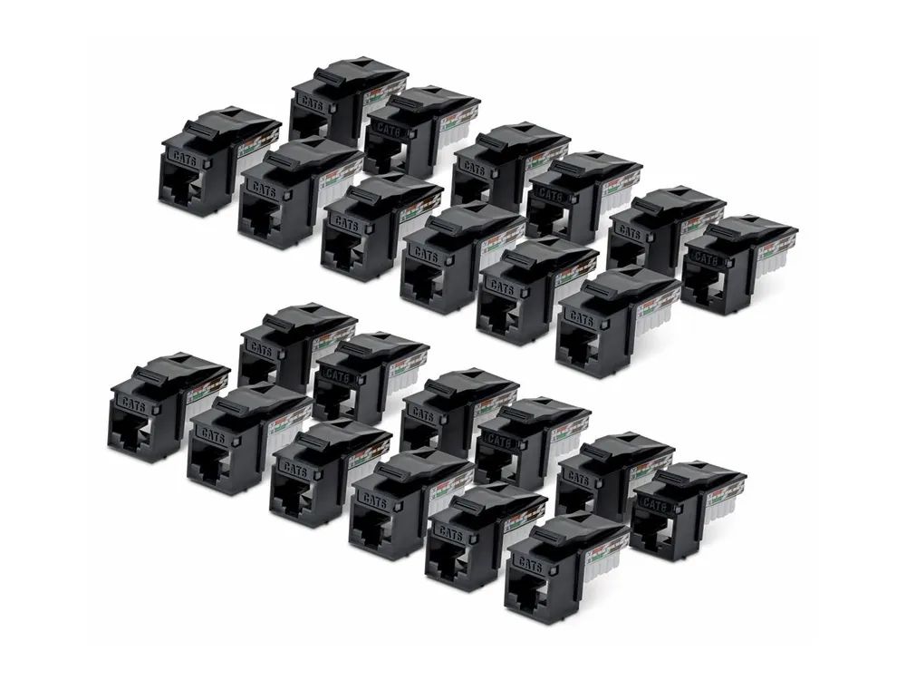 StarTech.com Cat6 Keystone Jack 24 – Pack 90 – Deg 110 – Netzwerk – CAT 6