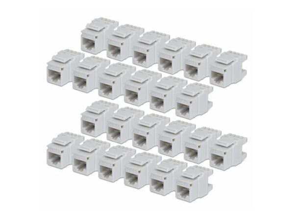 StarTech.com Cat6 Keystone Jack 24 – Pack 180 – Deg – Netzwerk – CAT 6