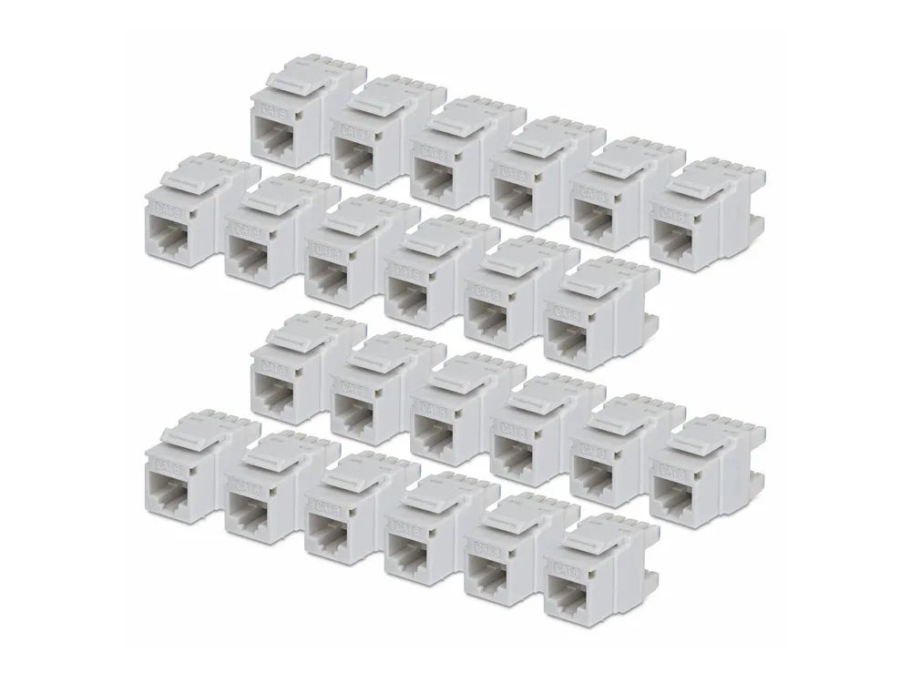 StarTech.com Cat6 Keystone Jack 24 – Pack 180 – Deg – Netzwerk – CAT 6