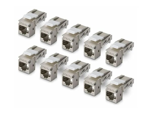 0065030916660-1 StarTech.com Cat6a Keystone Jack 10 – Pack 90 – Deg – Netzwerk – CAT 6a