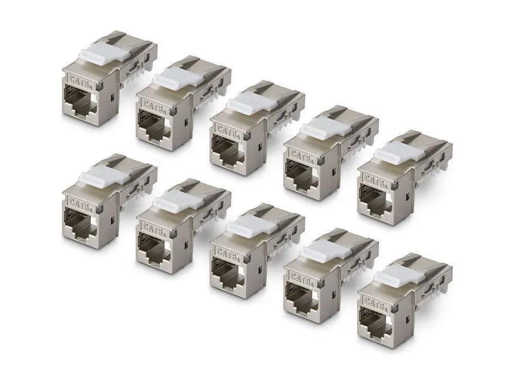 StarTech.com Cat6a Keystone Jack 10 – Pack 90 – Deg – Netzwerk – CAT 6a
