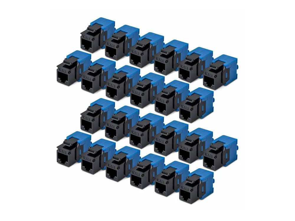 StarTech.com Cat6 Keystone Jack 24 – Pack 180 – Deg – Netzwerk – CAT 6