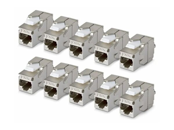 0065030918015-1 StarTech.com Cat6a Keystone Jack 10 – Pack 180 – Deg – Netzwerk – CAT 6a
